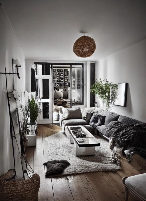 alternative scandinavian Living Room